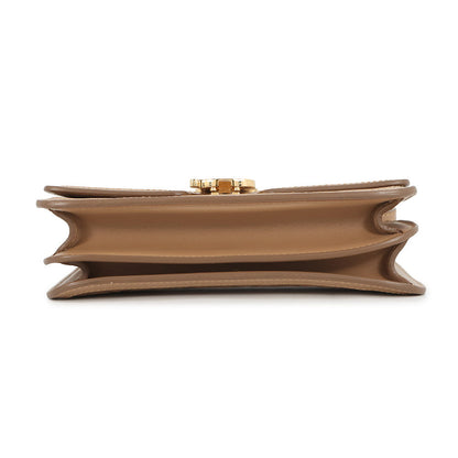 BURBERRY Shoulder Bag Beige Leather