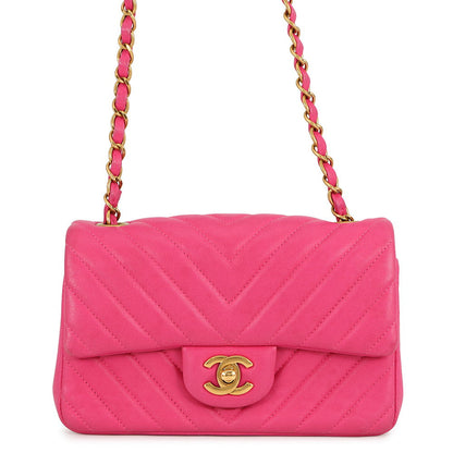 CHANEL V Stitch ChainShoulder Bag PinkA69900 Lambskin