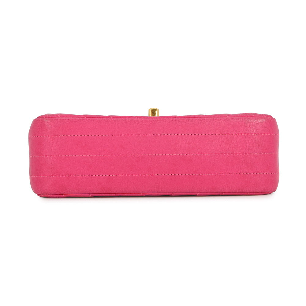CHANEL V Stitch ChainShoulder Bag PinkA69900 Lambskin