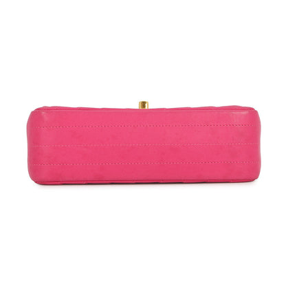 CHANEL V Stitch ChainShoulder Bag PinkA69900 Lambskin