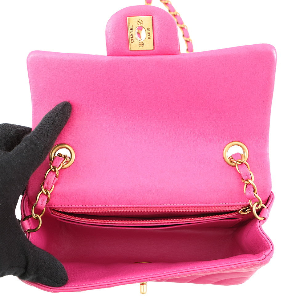 CHANEL V Stitch ChainShoulder Bag PinkA69900 Lambskin