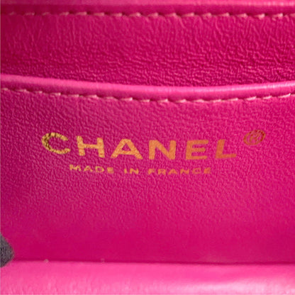 CHANEL V Stitch ChainShoulder Bag PinkA69900 Lambskin