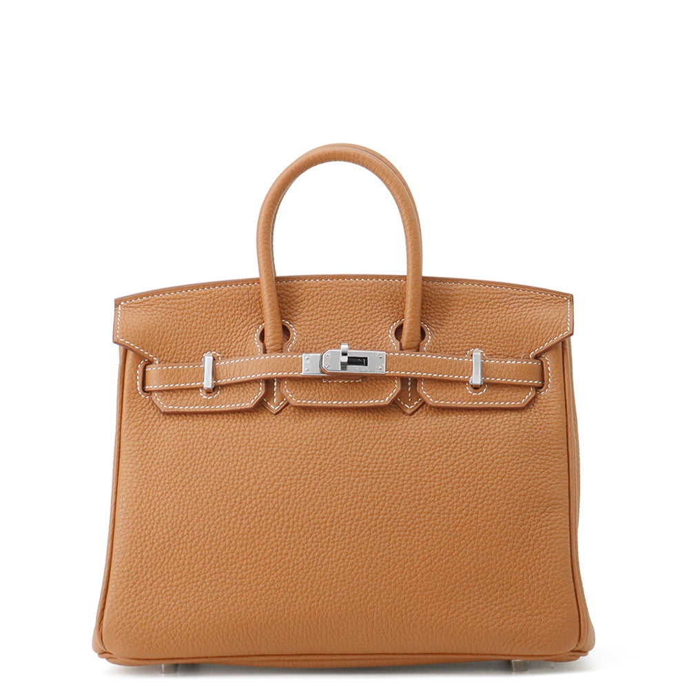 HERMES Birkin Gold Togo Leather Size 25