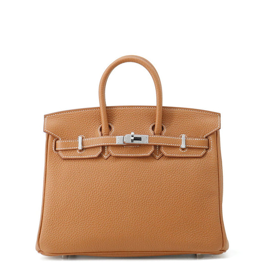 HERMES Birkin Gold Togo Leather Size 25