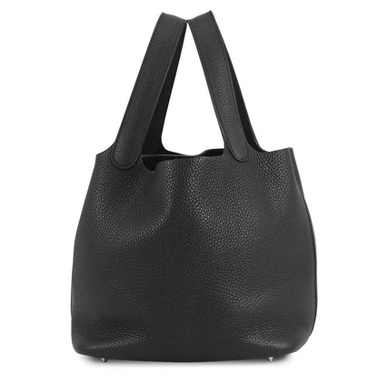 HERMES Picotin Lock Black Taurillon Clemence Size MM