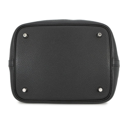 HERMES Picotin Lock Black Taurillon Clemence Size MM