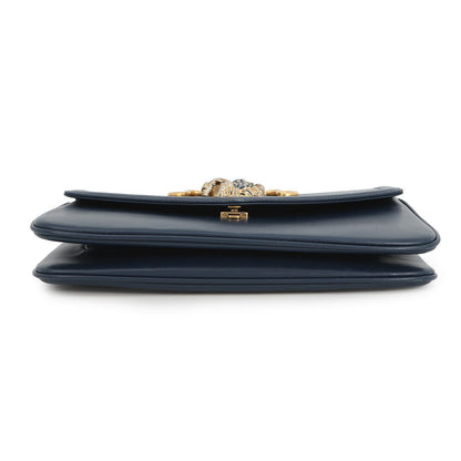 GUCCI Raja ChainShoulder Navy537241 Leather Size Medium
