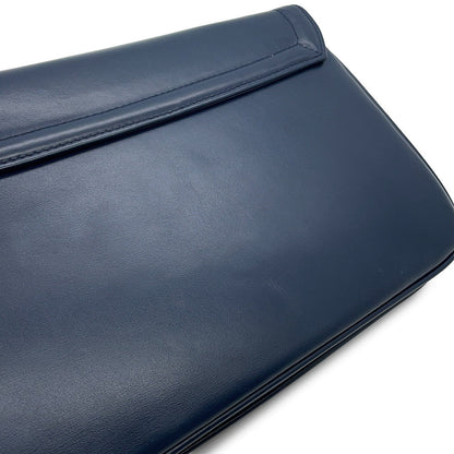 GUCCI Raja ChainShoulder Navy537241 Leather Size Medium