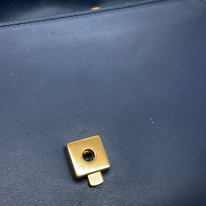 GUCCI Raja ChainShoulder Navy537241 Leather Size Medium