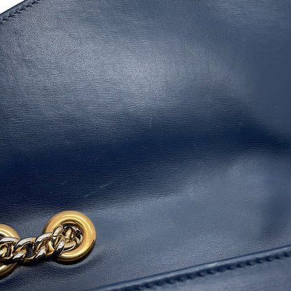 GUCCI Raja ChainShoulder Navy537241 Leather Size Medium