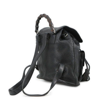 GUCCI Bamboo Backpack Black370833 Leather
