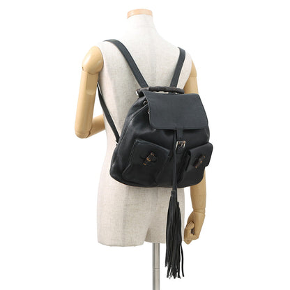 GUCCI Bamboo Backpack Black370833 Leather