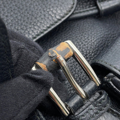 GUCCI Bamboo Backpack Black370833 Leather