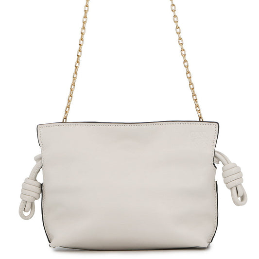 LOEWE Flamenco Shoulder Bag WhiteA411FC6X01 Leather