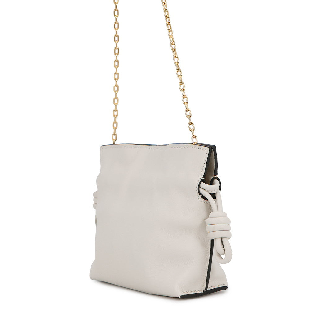 LOEWE Flamenco Shoulder Bag WhiteA411FC6X01 Leather