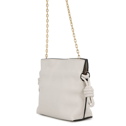 LOEWE Flamenco Shoulder Bag WhiteA411FC6X01 Leather
