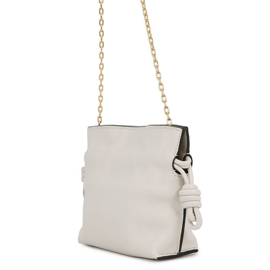 LOEWE Flamenco Shoulder Bag WhiteA411FC6X01 Leather