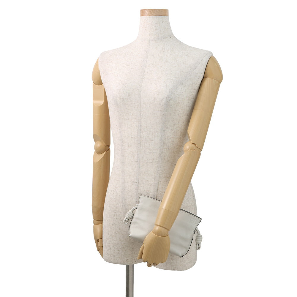 LOEWE Flamenco Shoulder Bag WhiteA411FC6X01 Leather
