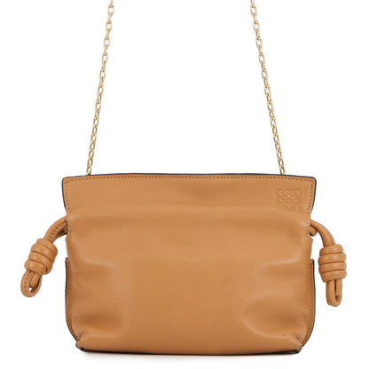 LOEWE Flamenco Clutch Shoulder Bag BrownA411FC6X01 Leather Size Nano