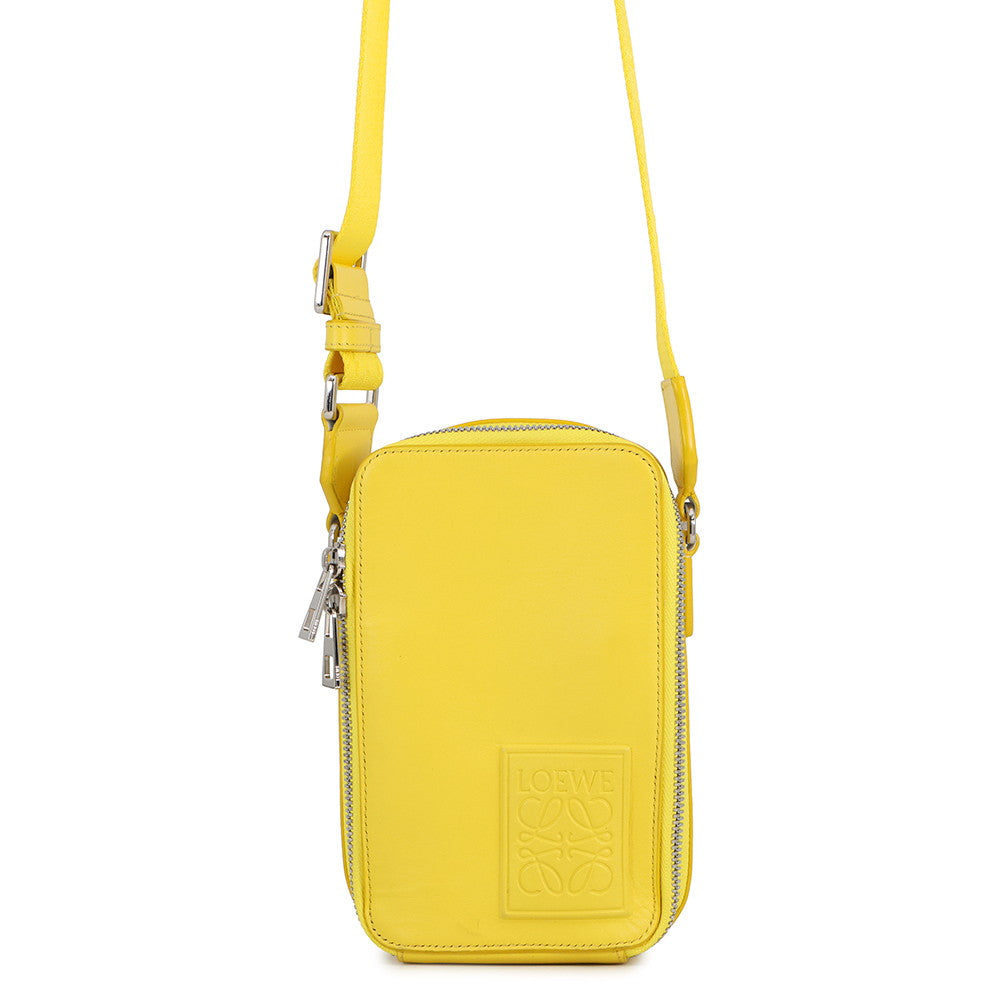 LOEWE Anagram Shoulder Bag YellowC565S59X01 Leather