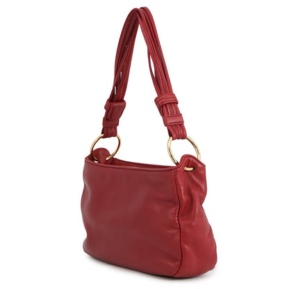 LOEWE Anagram Handbag Red Leather