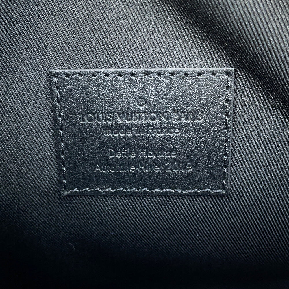 LOUIS VUITTON Soft Trunk Noir/Righe RainbowM30341 Taiga Leather