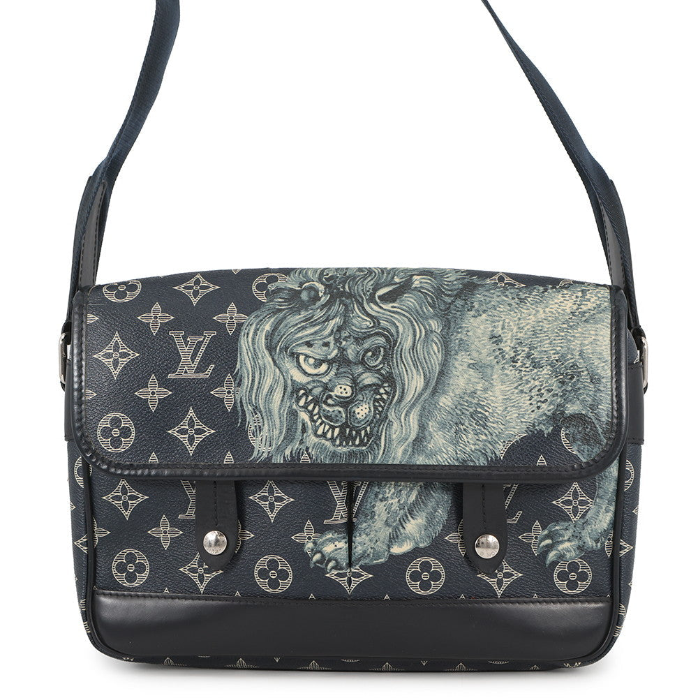 LOUIS VUITTON Messenger NavyM54248 Monogram・Savannah Chapman Brothers Size PM