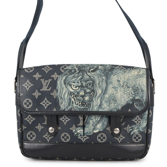 LOUIS VUITTON Messenger NavyM54248 Monogram・Savannah Chapman Brothers Size PM