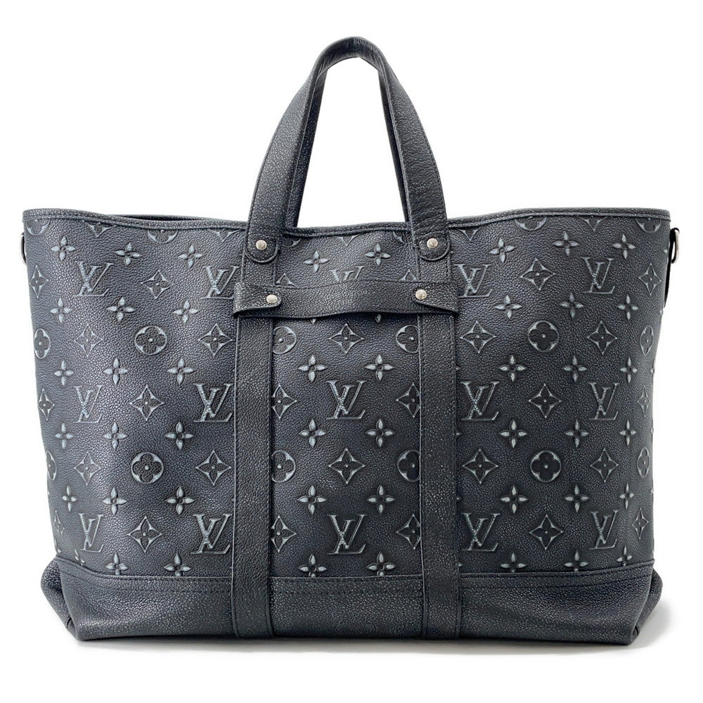 LOUIS VUITTON Trolley tote NoirM21371 Monogram・Pattern CowhideLeather