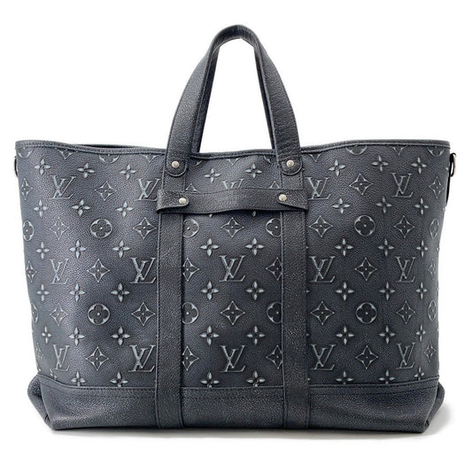 LOUIS VUITTON Trolley tote NoirM21371 Monogram・Pattern CowhideLeather