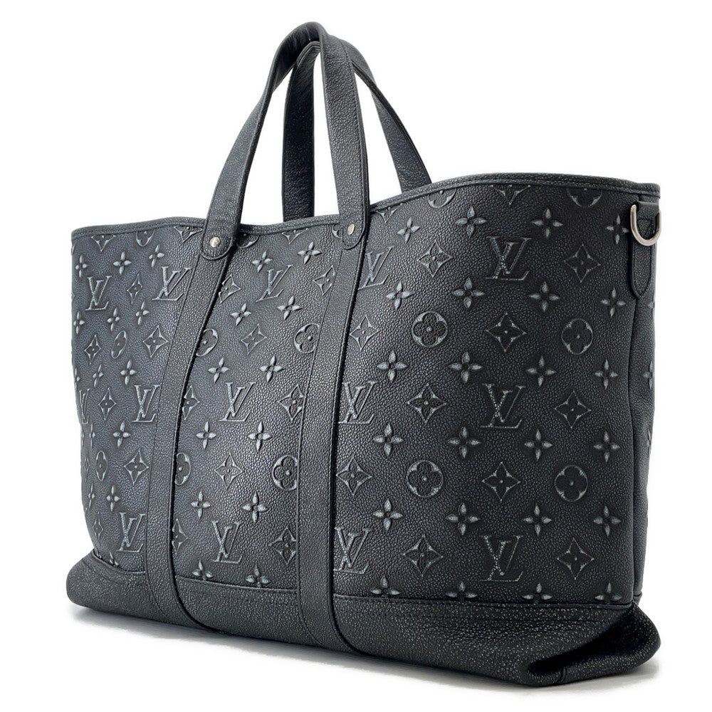 LOUIS VUITTON Trolley tote NoirM21371 Monogram・Pattern CowhideLeather