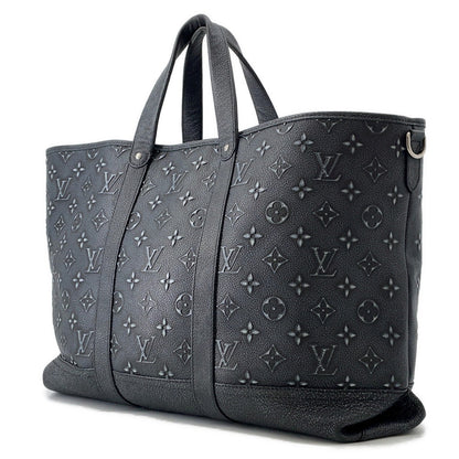 LOUIS VUITTON Trolley tote NoirM21371 Monogram・Pattern CowhideLeather