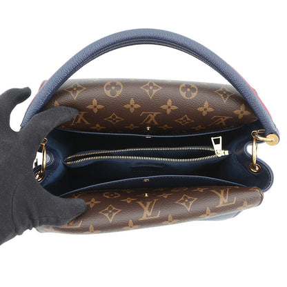 LOUIS VUITTON Double V Blue MarineM55022 Calf Leather Monogram