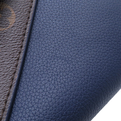 LOUIS VUITTON Double V Blue MarineM55022 Calf Leather Monogram