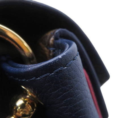 LOUIS VUITTON Double V Blue MarineM55022 Calf Leather Monogram