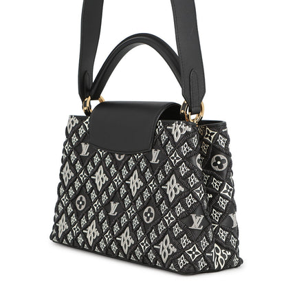 LOUIS VUITTON SINCE1854 Capucines BlackM57358 Calf Leather Size MM