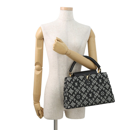 LOUIS VUITTON SINCE1854 Capucines BlackM57358 Calf Leather Size MM