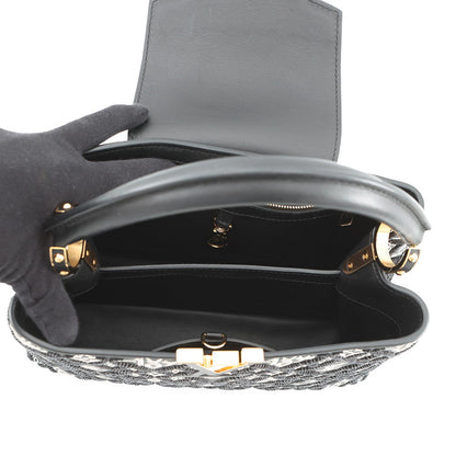 LOUIS VUITTON SINCE1854 Capucines BlackM57358 Calf Leather Size MM