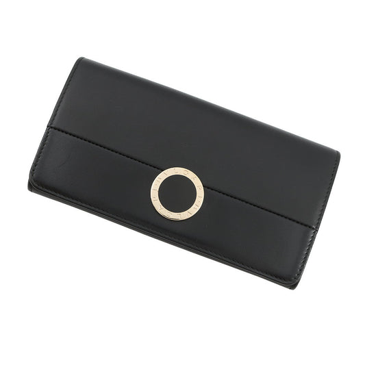 BVLGARI BVLGARIBVLGARI Long Wallet Black284691 Leather
