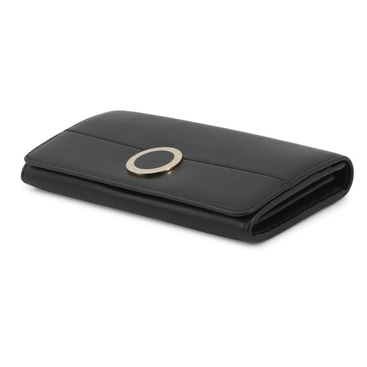 BVLGARI BVLGARIBVLGARI Long Wallet Black284691 Leather