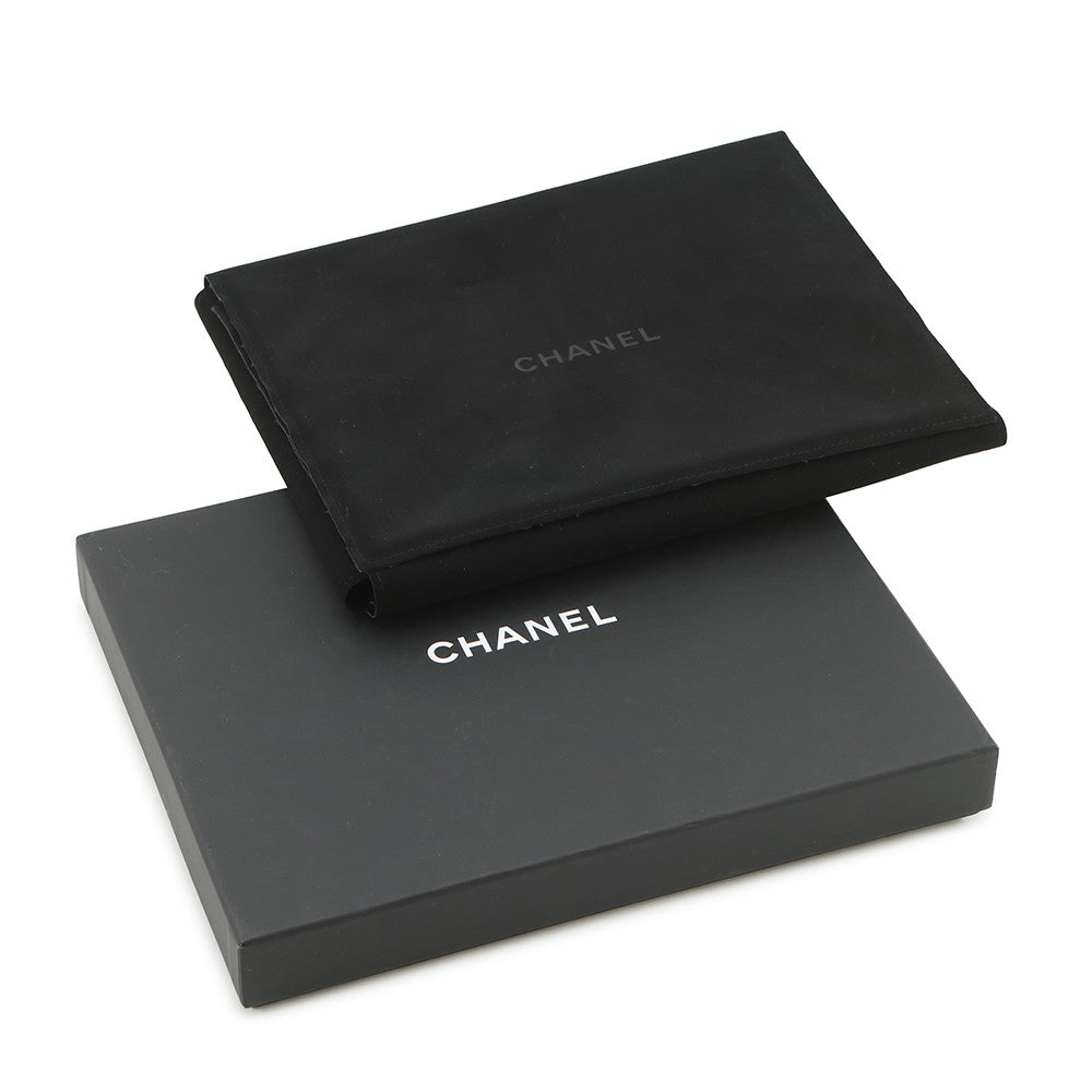 CHANEL Matelasse motif Chain Necklace GoldAB6135 Pearl Metal Leather