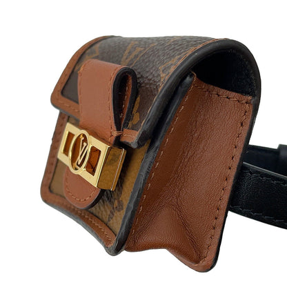 LOUIS VUITTON Bracelet Party Dauphine AirPods Case Brown/NoirM6786A Monogram ・Reverse