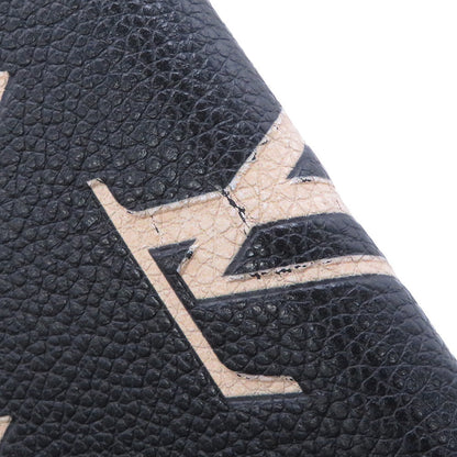 LOUIS VUITTON Portefeuille Victorine Noir/BeigeM80968 Bicolor Monogram Empreinte Leather