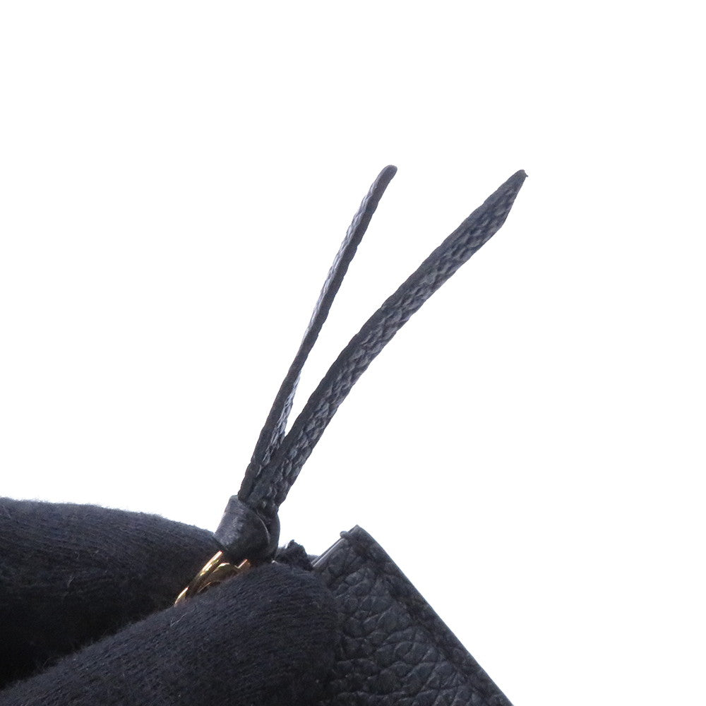LOUIS VUITTON Portefeuille Victorine Noir/BeigeM80968 Bicolor Monogram Empreinte Leather