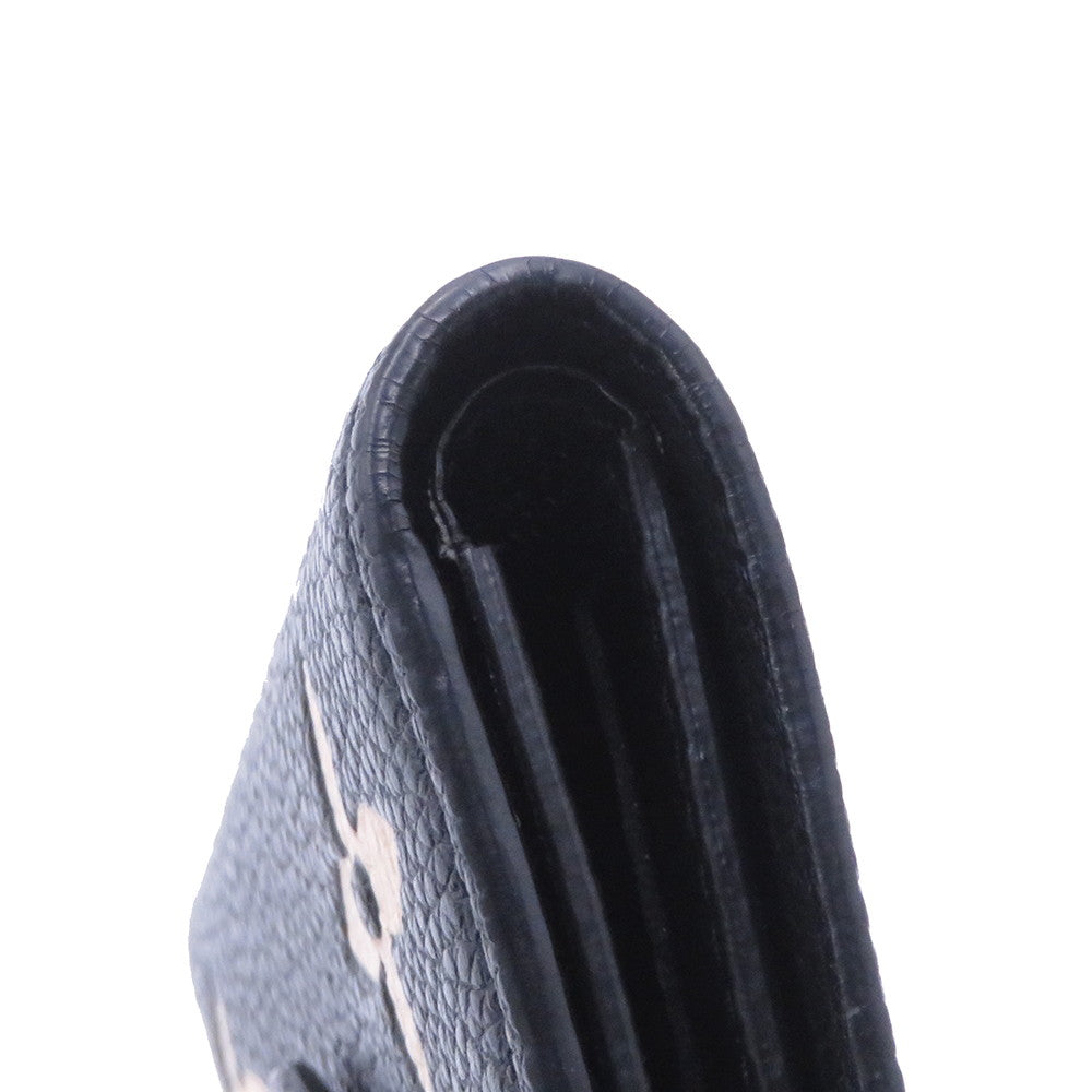 LOUIS VUITTON Portefeuille Victorine Noir/BeigeM80968 Bicolor Monogram Empreinte Leather