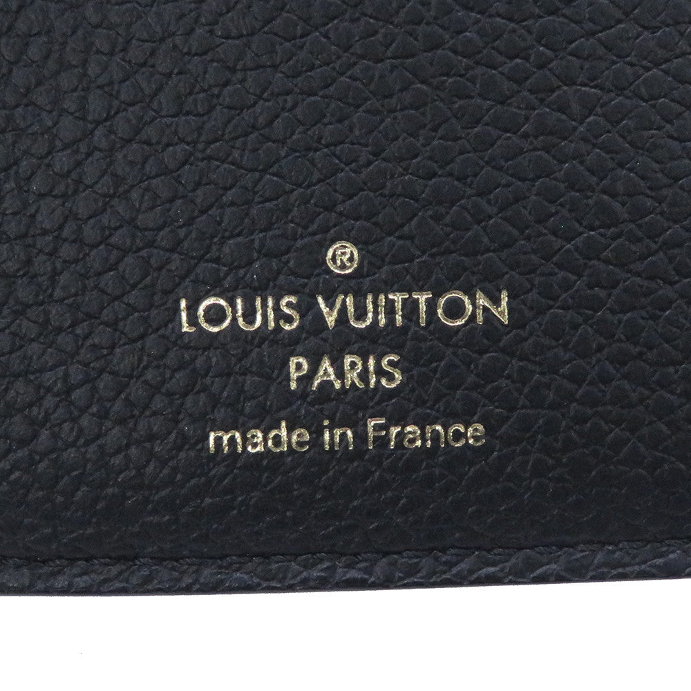 LOUIS VUITTON Portefeuille Victorine Noir/BeigeM80968 Bicolor Monogram Empreinte Leather