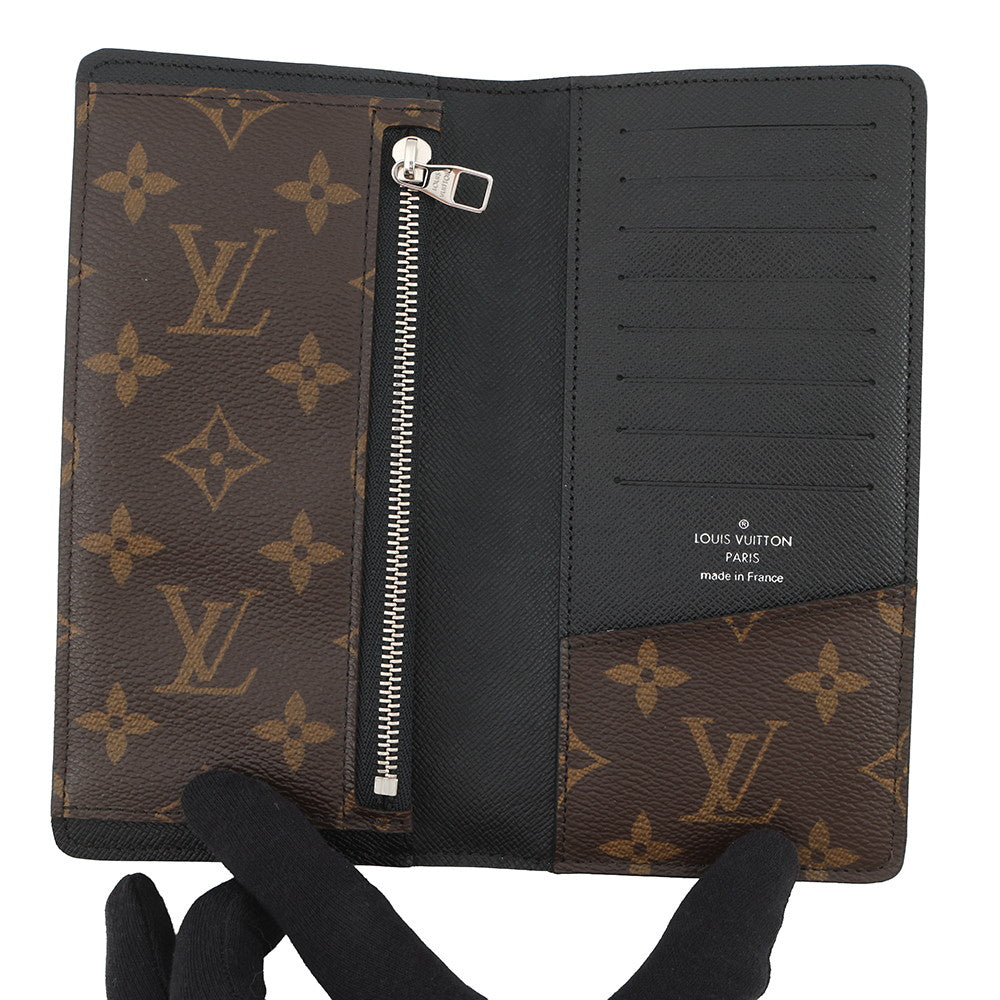 LOUIS VUITTON Portefeuille Tanon BrownM93800 Monogram Macassar Canvas