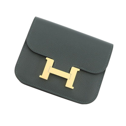 HERMES Constance Slim Vert Fonce/Vert Moyen Evercolor
