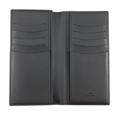 Berluti Calligraphy Espace Flap Long Wallet Brown Leather