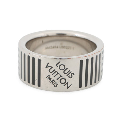 LOUIS VUITTON Bague Damier Colors Ring Size L (Approximately No. 21) SilverM62494 Metal